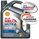 Shell Helix Ultra Diesel 5w-40 4л синтетическое моторное масло